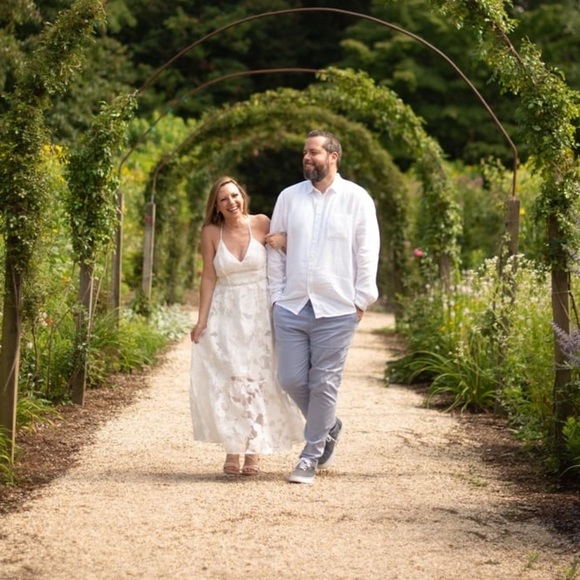 Feeling Like Forever White Jacquard Organza Lace-Up Midi Dress - Picture 4 of 9